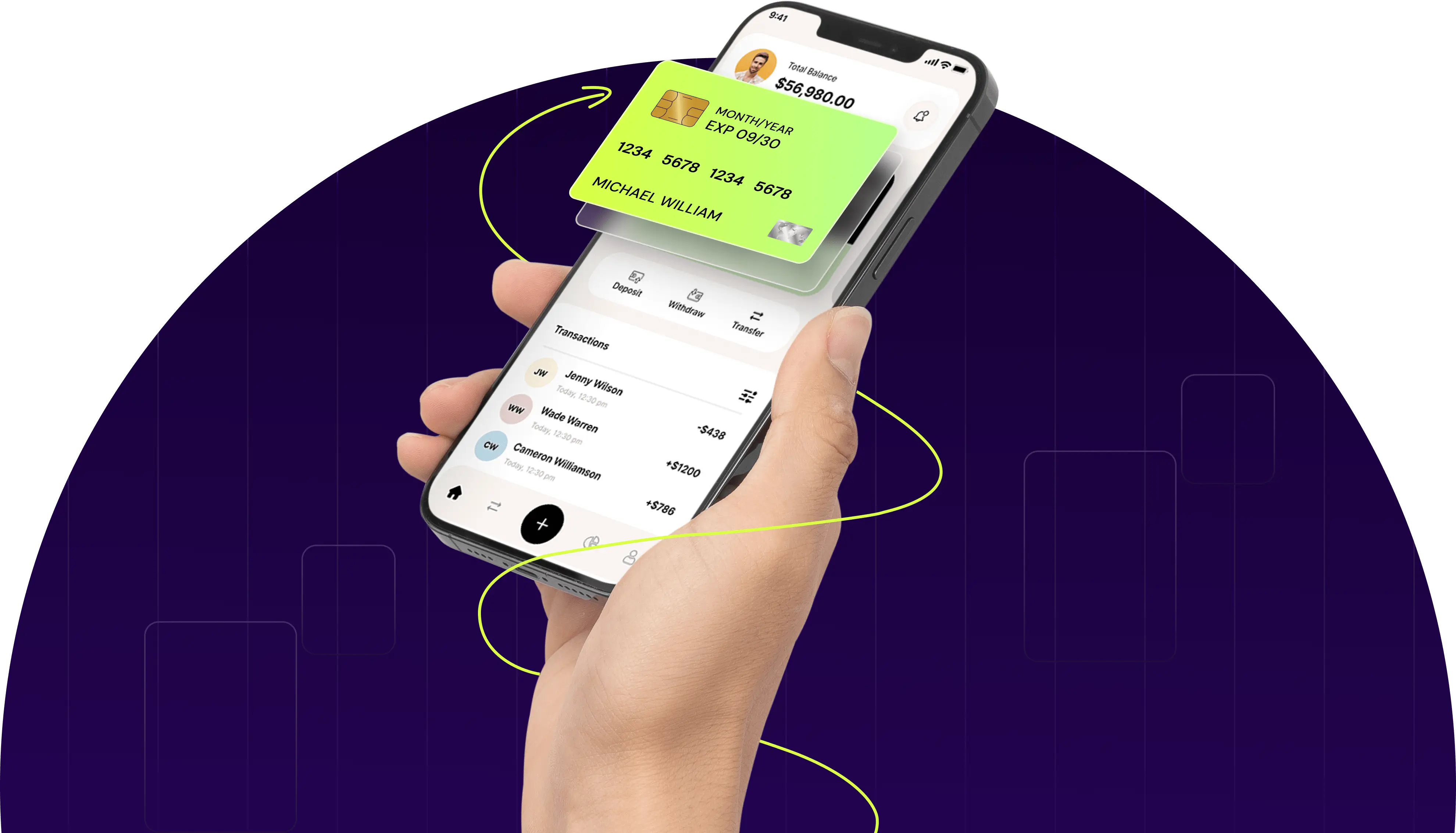 Hand holding Gold or Money